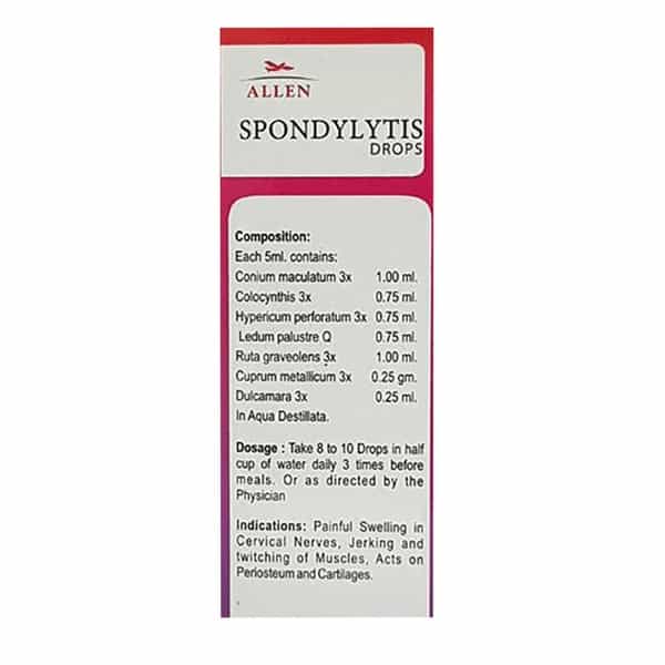 Allen Laboratories A48 Homeopathy For Spondylitis And Cervical Pain Drops 30Ml