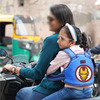 Magic Seat- 2 Wheelerkids Safety Seat Belt/Kids Carrier Protection For 2 Wheelers (Blue-Ironman)