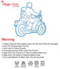 Magic Seat- 2 Wheelerkids Safety Seat Belt/Kids Carrier Protection For 2 Wheelers (Blue-Ironman)