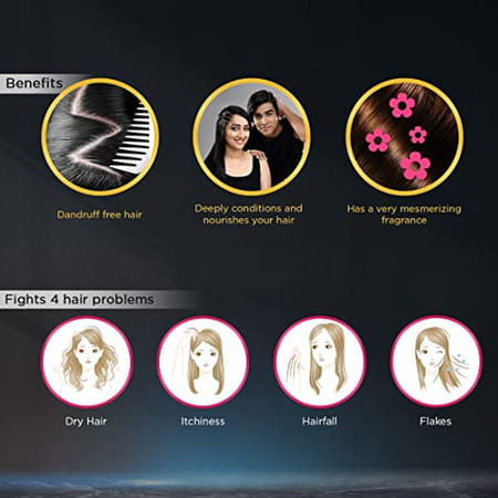 Meera Antidandruff Shampoo-340ml Men & Women (340 Ml)