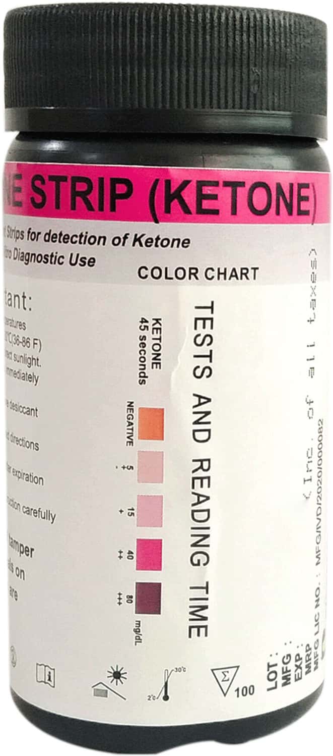 Biogenix Urine Strips Ketone 100 Strips