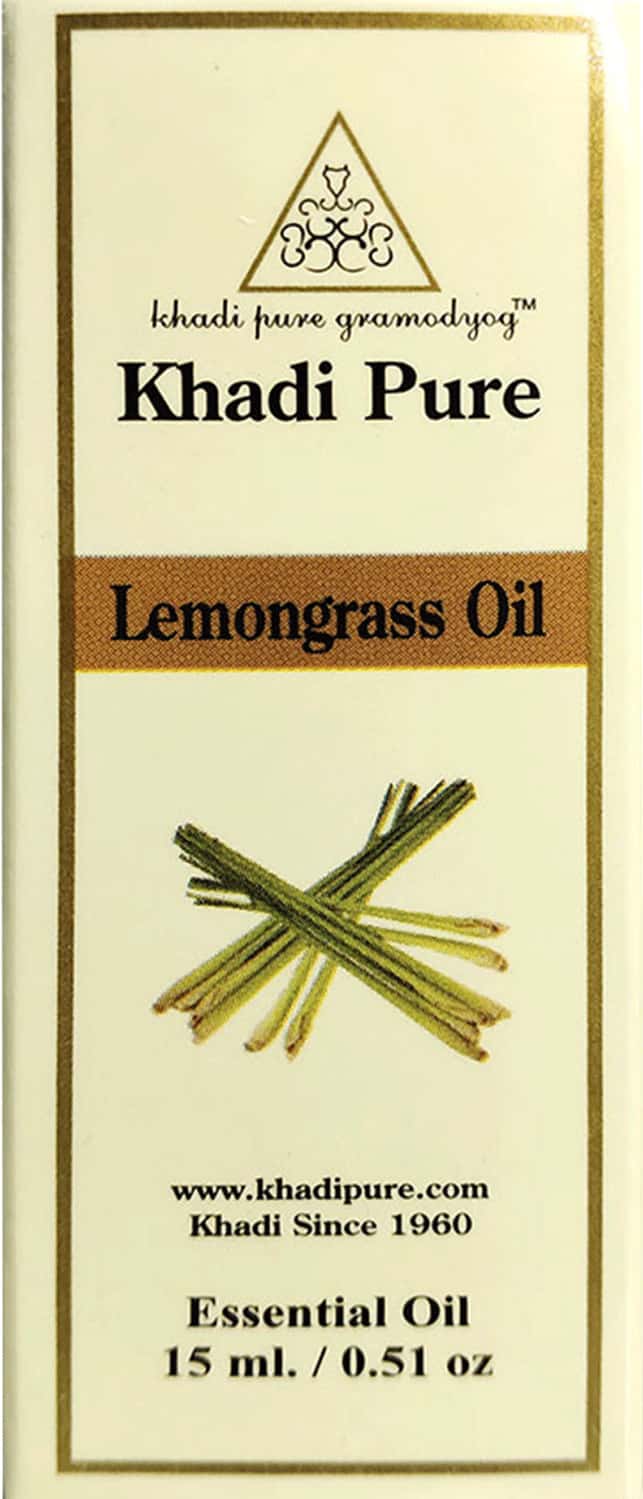 Khadi Pure Herbal Lemongrass Essential Oil - 15ml