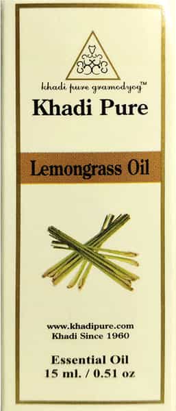 Khadi Pure Herbal Lemongrass Essential Oil - 15Ml
