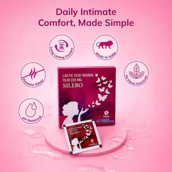 Silero Lactic Acid Vaginal Film - Pack Of 6