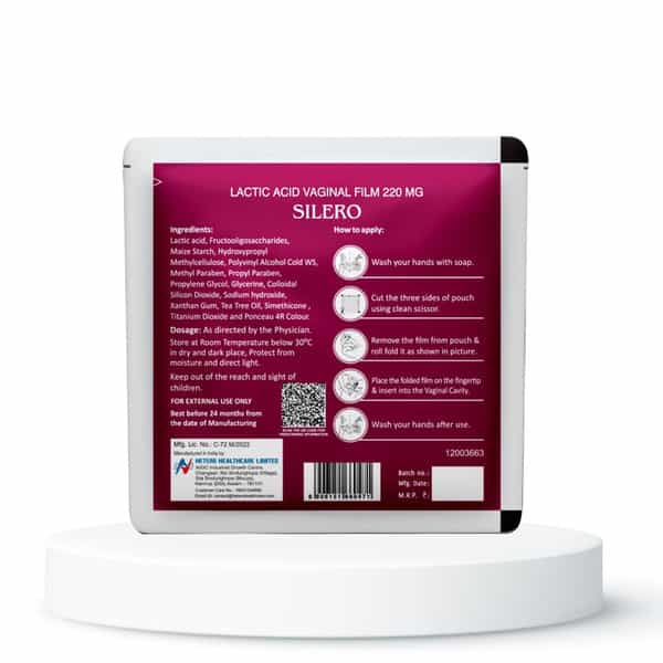 Silero Lactic Acid Vaginal Film - Pack Of 6