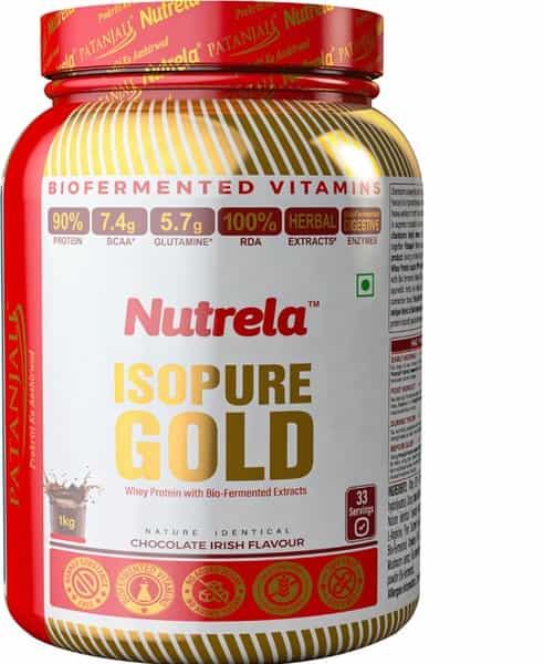 Pat Nutrela Isopure Gold-Whey Protein With Bio Fermented Extracts- 1 Kg Jar