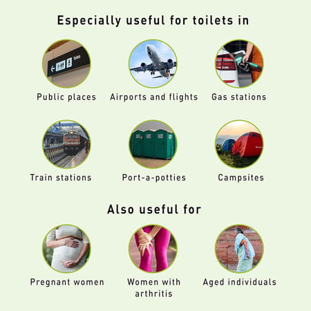Peebuddy 10 Funnels Disposable Stand And Pee Female Urination Device For Women (Green Pack Of 10)
