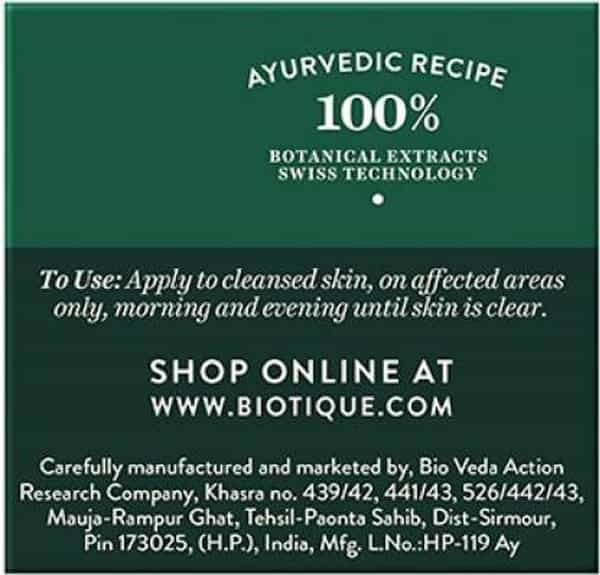 Biotique Winter Green Spot Correcting Anti Acne 15 Gm