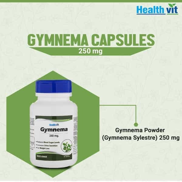 Healthvit Gymnema Powder 250 Mg - 60 Capsules