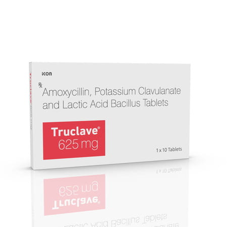 Truclave 625 Mg Tablets (1 X 6) Alu - Alu