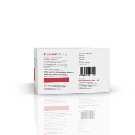 Truclave 625 Mg Tablets (1 X 6) Alu - Alu
