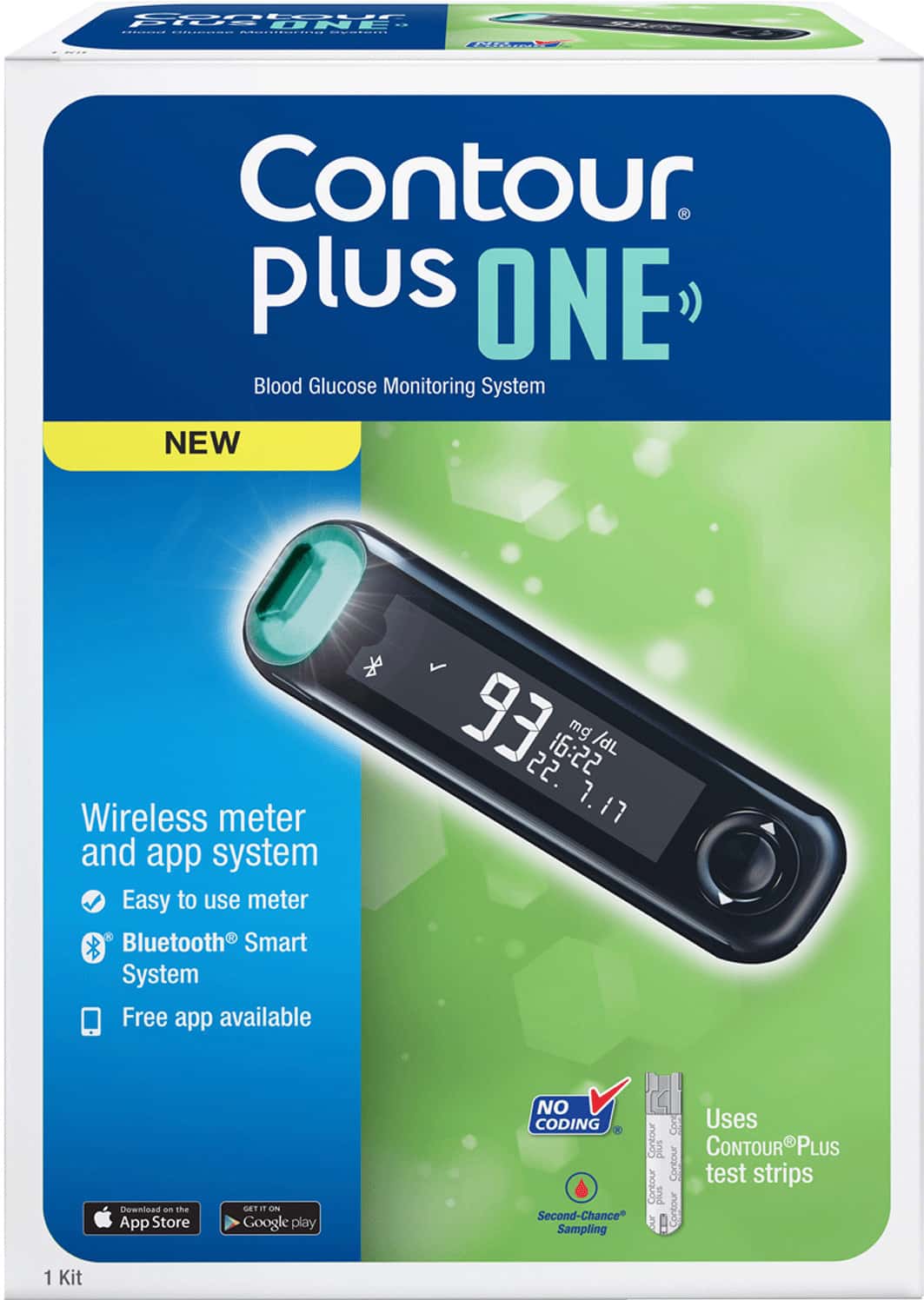 Contour Plus One Glucometer Kit | Free 25 Strips