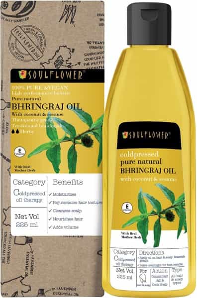 Soulflower Coldpressed Bhringraj Hair Oil 225Ml