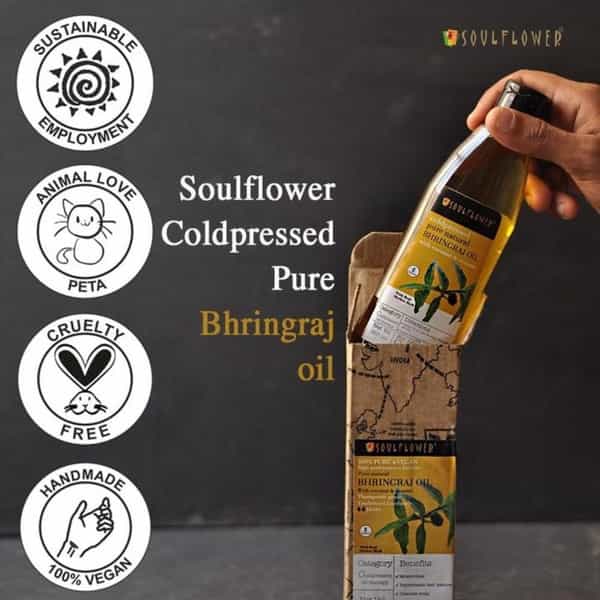 Soulflower Coldpressed Bhringraj Hair Oil 225Ml
