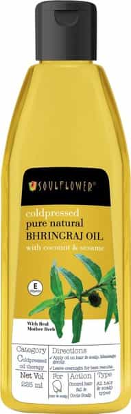 Soulflower Coldpressed Bhringraj Hair Oil 225Ml