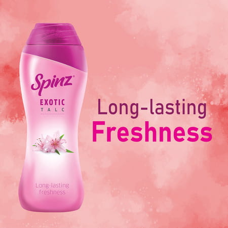 Spinz Exotic Body Talc | Soothing Fragrance Of Exotic Flowers | Talcum Powder For Women | 400 Gm