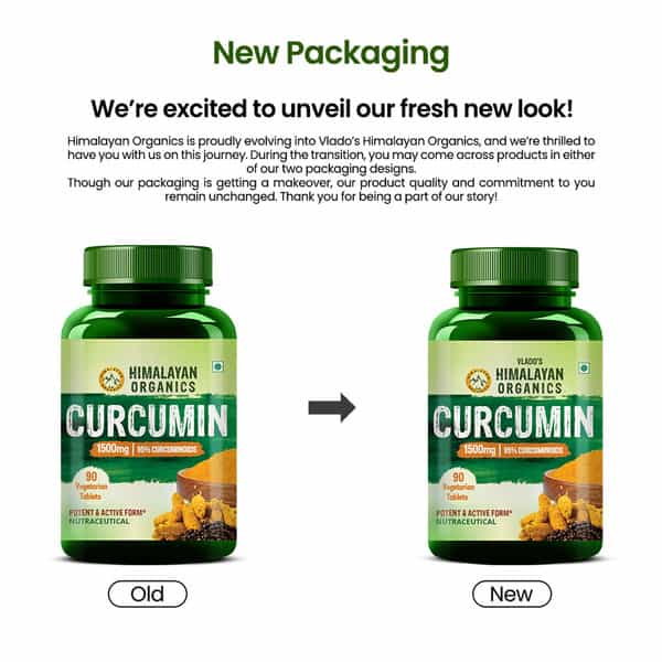 Vlado's Himalayan Organics Curcumin With Biopiperine 1500Mg - 90 Veg Tablets