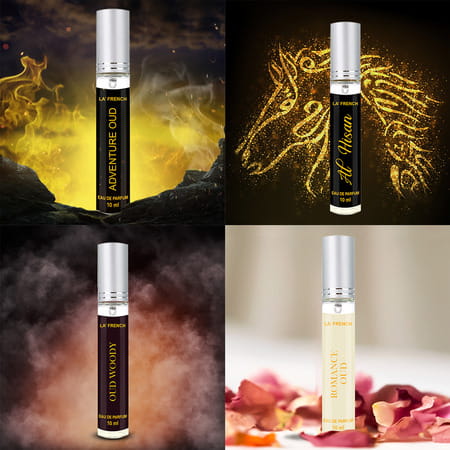 La French Oud Mini Gift Set Perfumes Men & Women 4 X 10ml