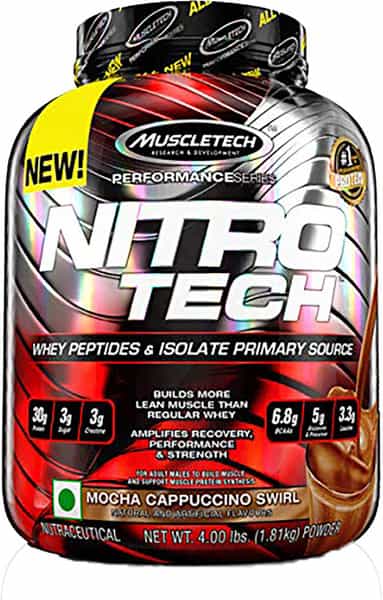 Muscletech Mocha Cappuccino Whey Protein Powder + Creatine Monohydrate - 1800 Gm