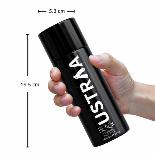 Black Deodorant Body Spray | 150 Ml- Set Of 3