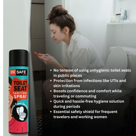 Besafe Forever Toilet Seat Sanitizer Spray | Mint Fragrance 100ml