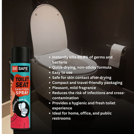 Besafe Forever Toilet Seat Sanitizer Spray | Mint Fragrance 100ml