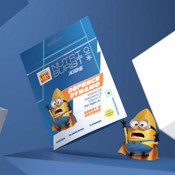 Nutriburst Defence Dynamo Minions Kids Gummies - (10 Gummies)