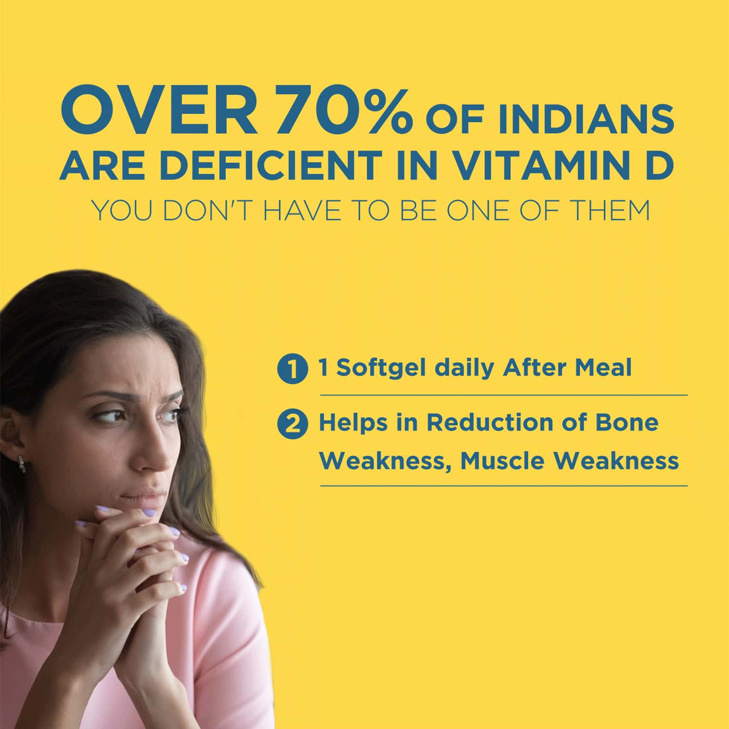 Buy HEALTHKART HK VITALS VITAMIN D3 (2000 IU) 60 CAPSULES Online & Get