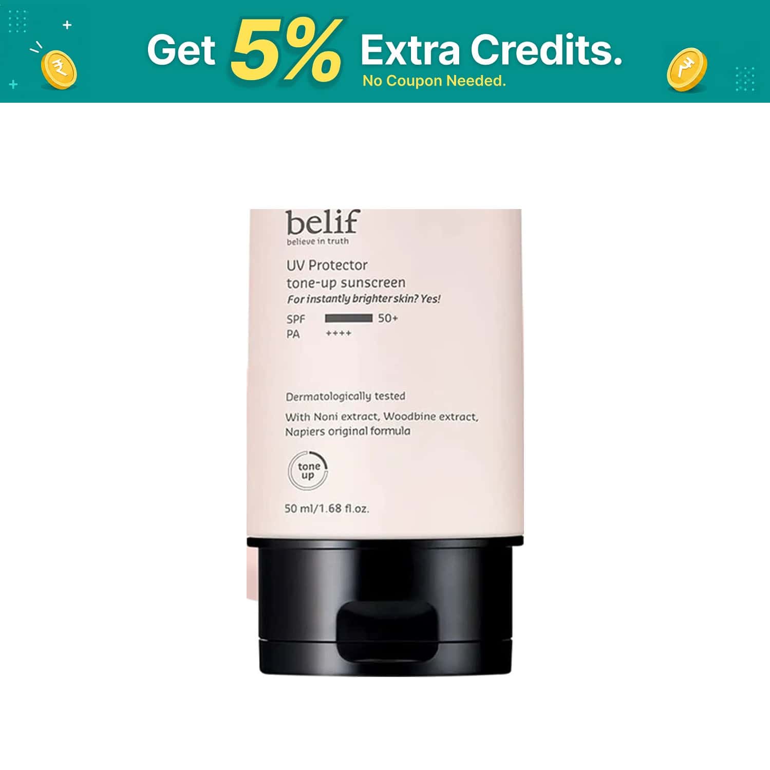 Belif Uv Protector Tone-up Sunscreen Spf 50+ Pa++++ 50ml