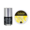 Debelle Combo Of Nail Polish Luxe Noir (8Ml) & Lime Lush Nail Polish Remover Wipes (30 Pads)