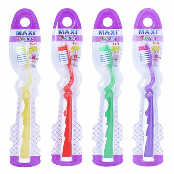 Maxi Twisty Junior Toothbrush (Pack Of 4)