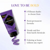 Cosglam Semi Permanent Hair Color | No Peroxide | Ammonia Free Hair Colour 62 Midnight Violet - 120g