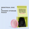 Pee Safe Reusable Menstrual Disc 1 Reusable Menstrual Disc + 1 Spandex Storage Pouch