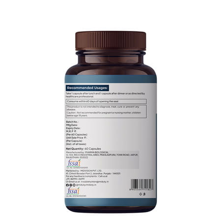 Miduty Triple Thyroid Care - Hypothyroidisim - Zinc - Ksm 66 Ashwagandha -Selenium - 60 Capsules