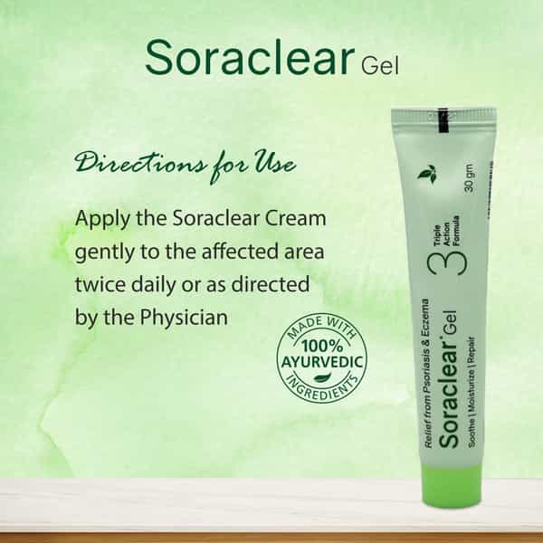 Soraclear Gel 30 Gm | Blend Of Ayurvedic Herbs That Restores Skin Health (Pack Of 2)