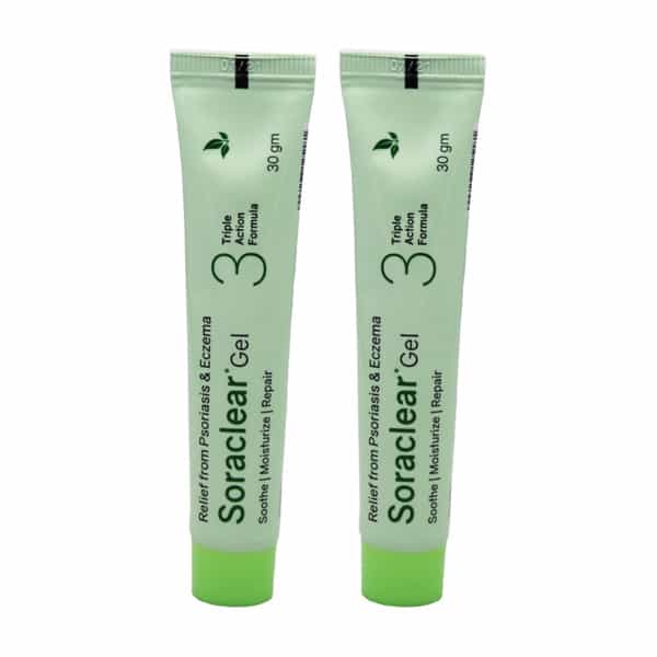 Soraclear Gel 30 Gm | Blend Of Ayurvedic Herbs That Restores Skin Health (Pack Of 2)