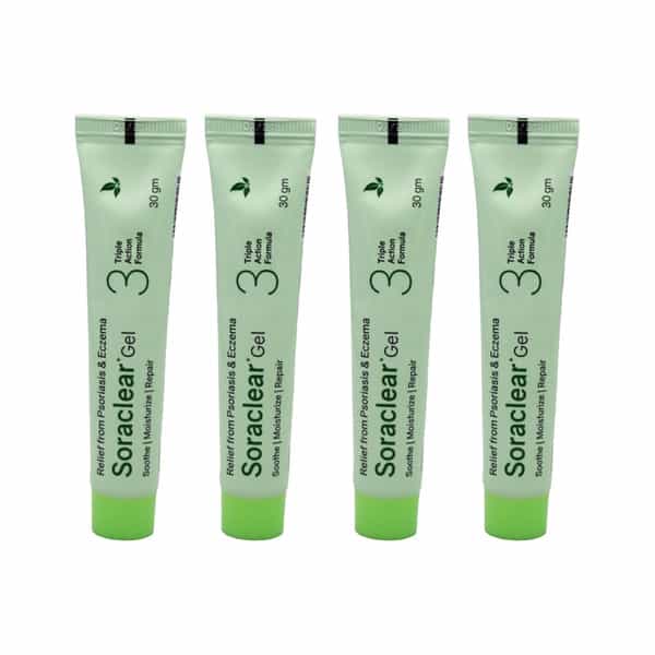 Soraclear Gel 30 Gm | Blend Of Ayurvedic Herbs That Restores Skin Health (Pack Of 2)