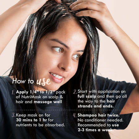 Nat Habit 5-Oil Hibiscus Fresh Hair Mask (Nutrimask) For Hair Growth (40G)