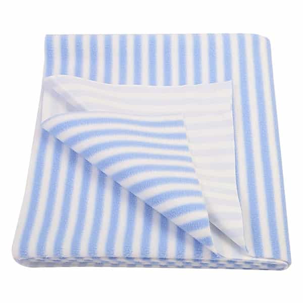 Newnik Cozymat Stripy Soft Waterproof Reusable Matmattress Protector(Medium(70Cm*100Cm) Blueberry) 1