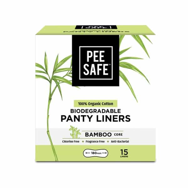 Pee Safe Biodegradable Size S Panty Liners Box Of 15
