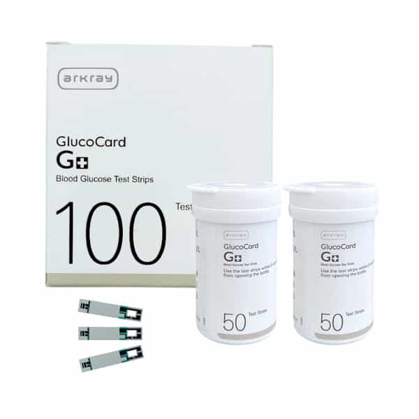 Arkray Glucocard G+ 100 Bottlepack Blood Glucose Test Strips For Glucocard G+