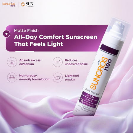 Suncros Neo Spf 75+ Sunscreen Gel 50 Gm