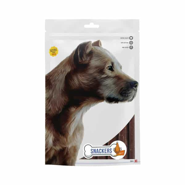 Snackers Dental Chewy Stick Chicken Dog Treats | 200 G