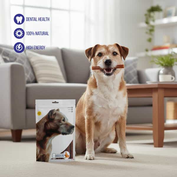 Snackers Dental Chewy Stick Chicken Dog Treats | 200 G