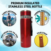 Outer Woods Insulin Cooler Bottle Case With 8 Mini Ice Gel Packs | 20+ Hrs Cooling | Medium - Red
