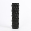 Dr. Odin Waldon Yc-618F Electric Vibrating Foam Yoga Roller Wave Pattern For Pain Relief (Black)