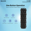 Dr. Odin Waldon Yc-618F Electric Vibrating Foam Yoga Roller Wave Pattern For Pain Relief (Black)