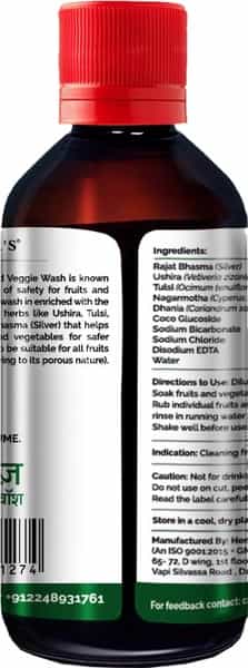 Dr. Vaidya's Herbocleanse Fruit And Veggie Wash 200 Ml Each (Pack Of 2)