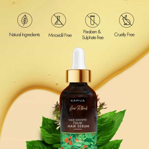 Kapiva Hair Rituals Tulsi Hair Growth Serum 60 Ml