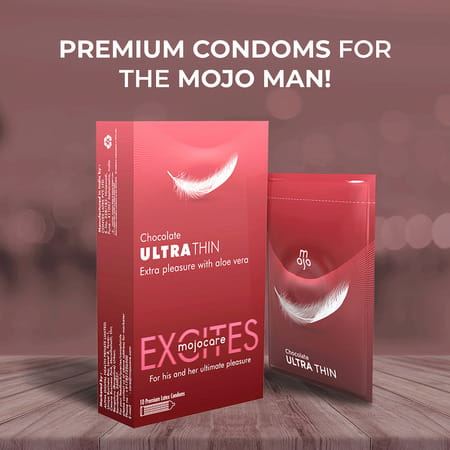 Mojocare Excites - Chocolate Ultra Thin Condoms